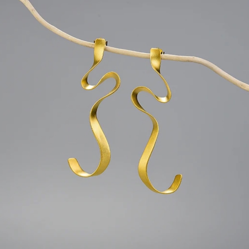 Artisan Handmade 925 Sterling Silver Earrings - Picture 1 of 5